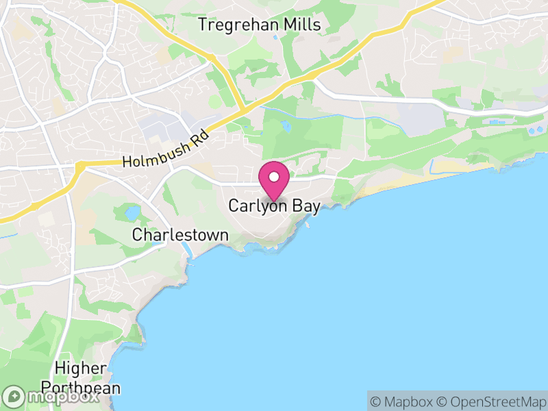 Map of Carlyon, Cornwall