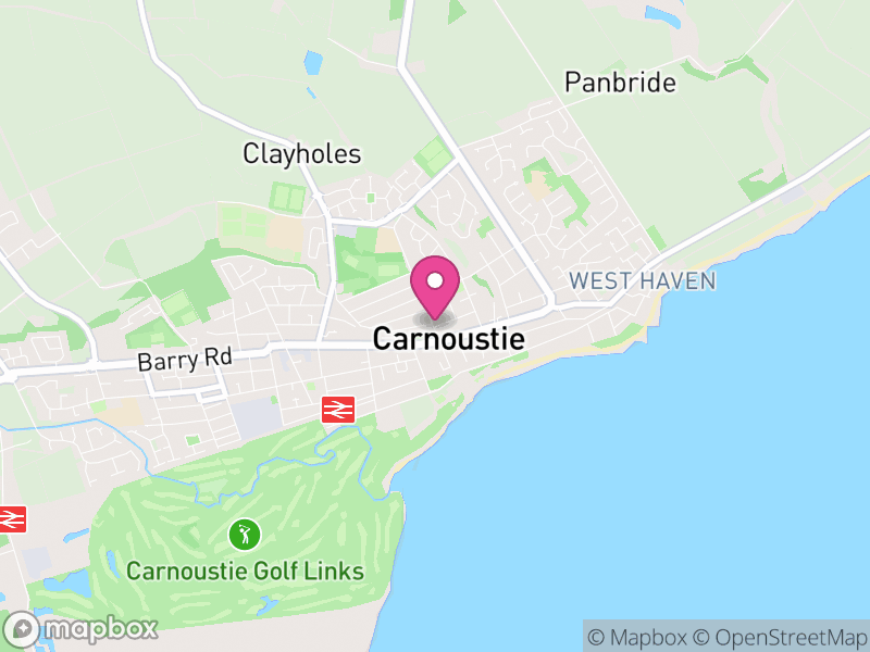 Map of Carnoustie
