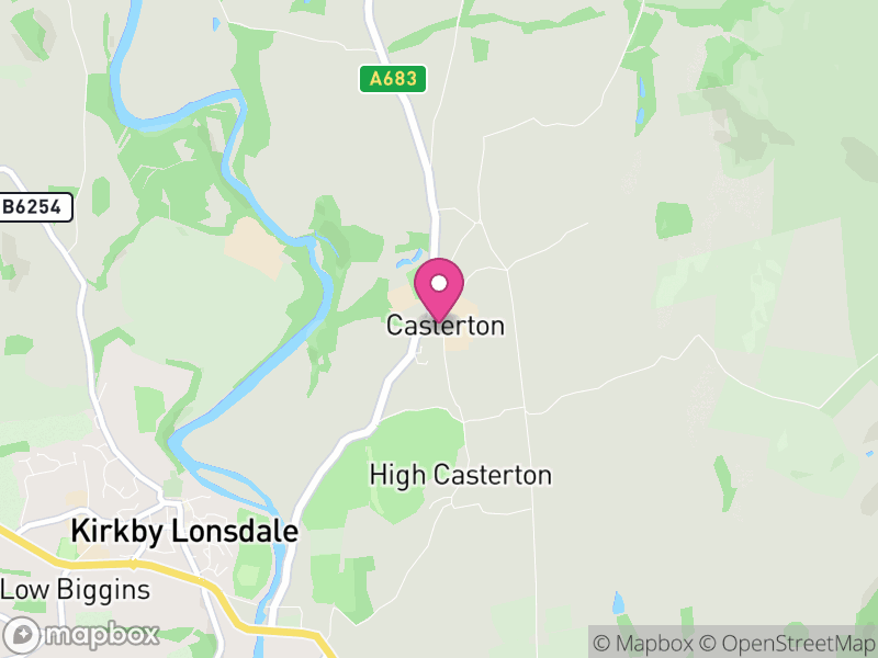 Map of Casterton, Westmorland and Furness