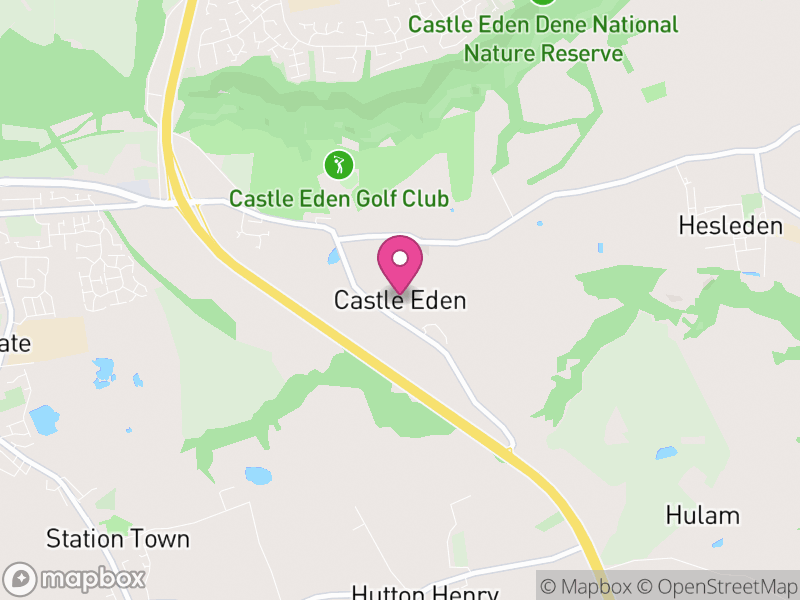 Map of Castle Eden, County Durham