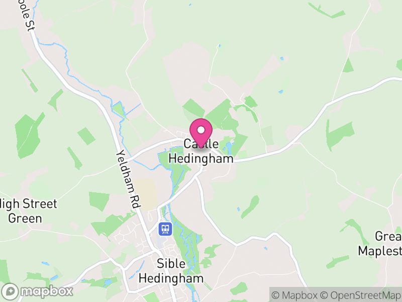 Map of Castle Hedingham, Braintree