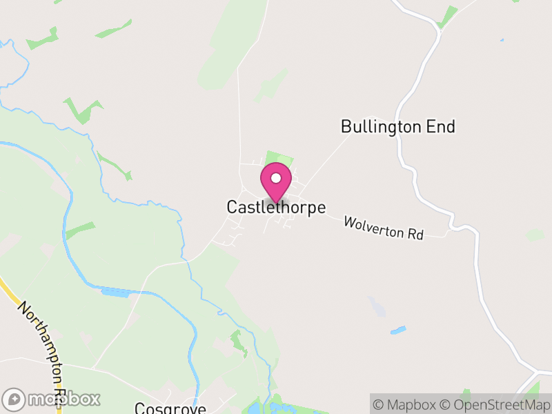 Map of Castlethorpe, Milton Keynes