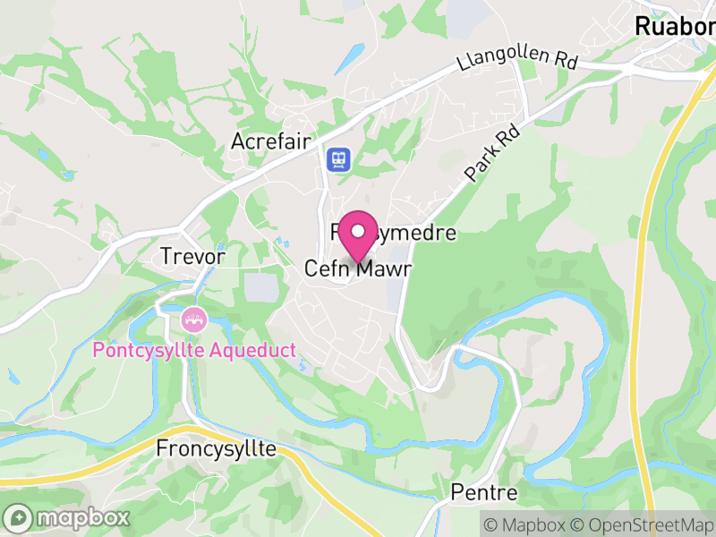 Map of Cefn, Wrexham