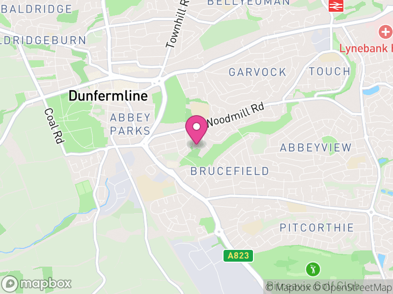 Map of Central Dunfermline, Fife