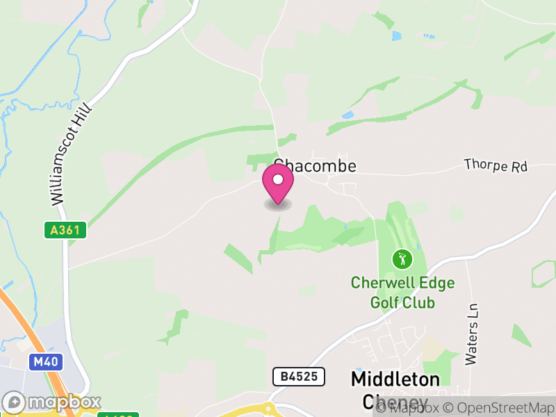 Map of Chacombe, West Northamptonshire