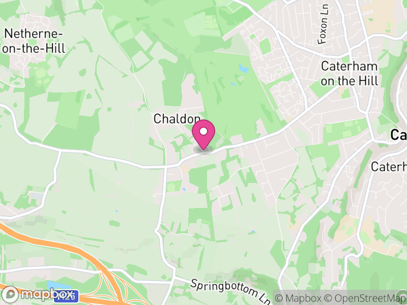 Map of Chaldon, Tandridge