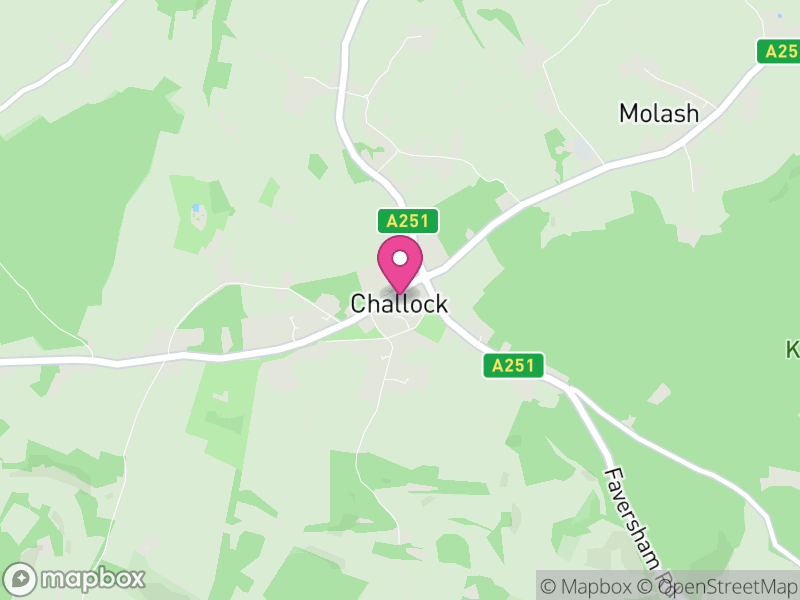 Map of Challock, Ashford