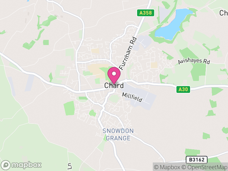 Map of Chard Town, Somerset