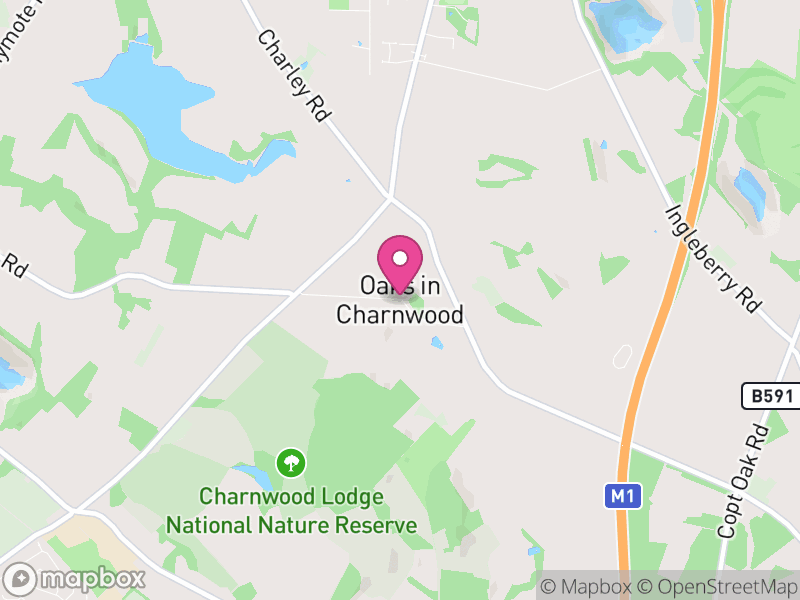 Map of Charley, North West Leicestershire