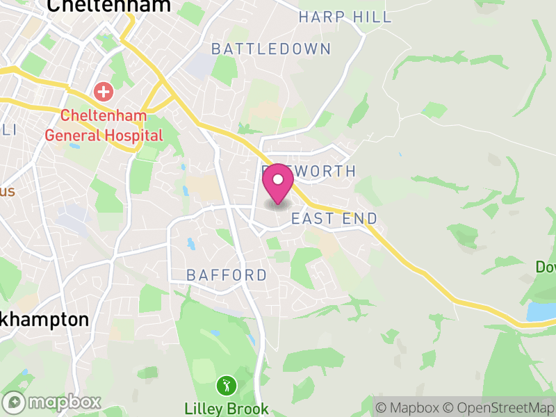 Map of Charlton Kings, Cheltenham