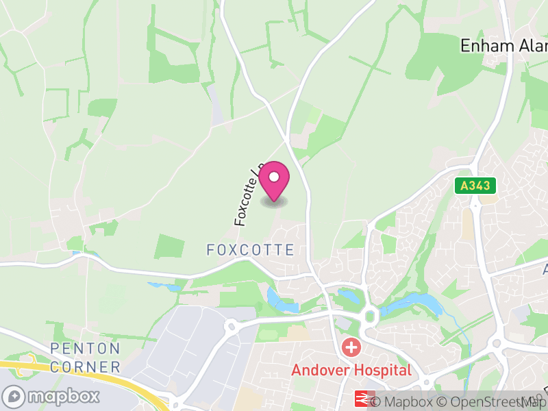 Map of Charlton, Test Valley