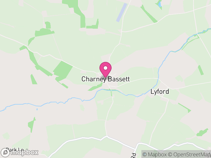 Map of Charney Bassett, Vale of White Horse
