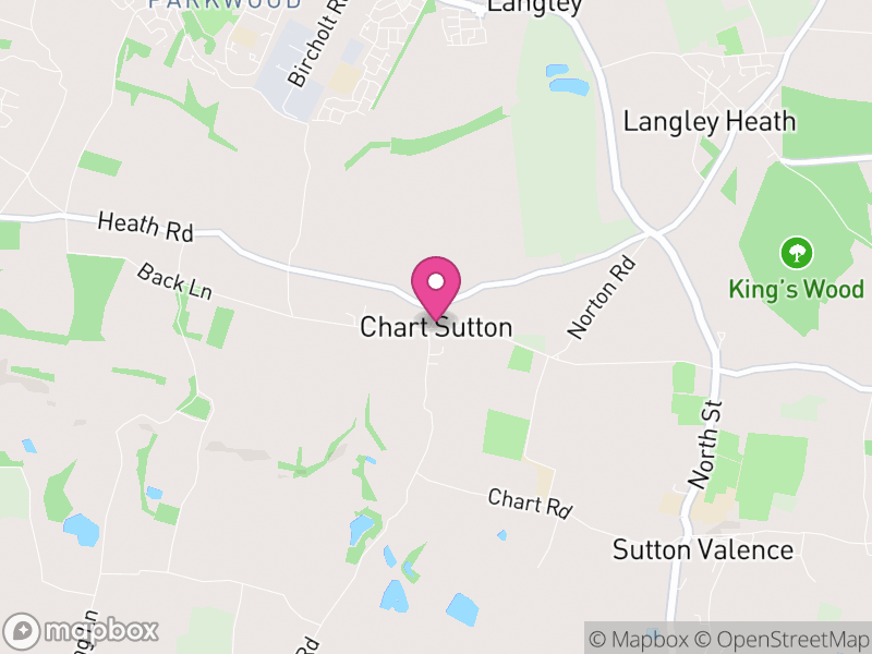 Map of Chart Sutton, Maidstone