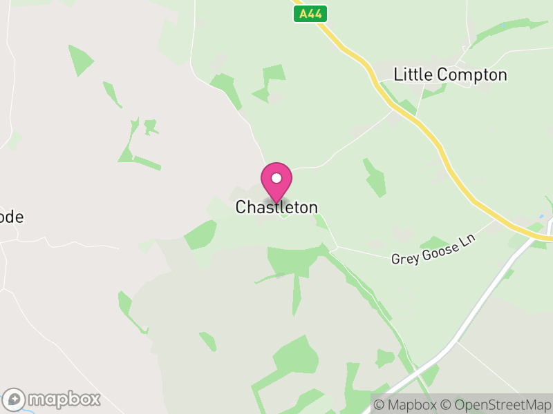 Map of Chastleton, West Oxfordshire