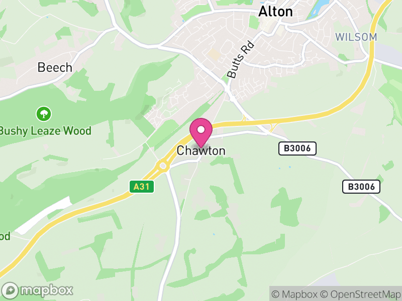 Map of Chawton, East Hampshire