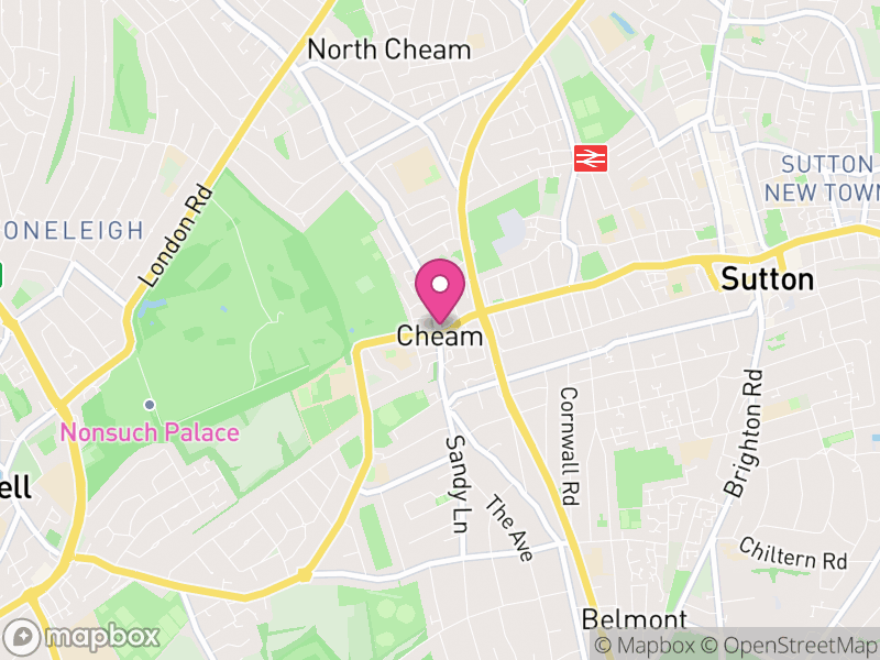 Map of Cheam