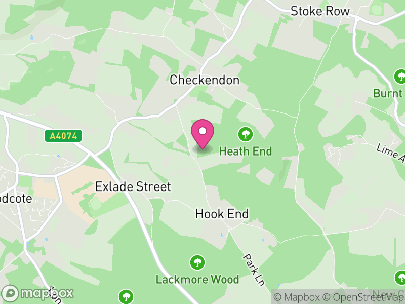 Map of Checkendon, South Oxfordshire