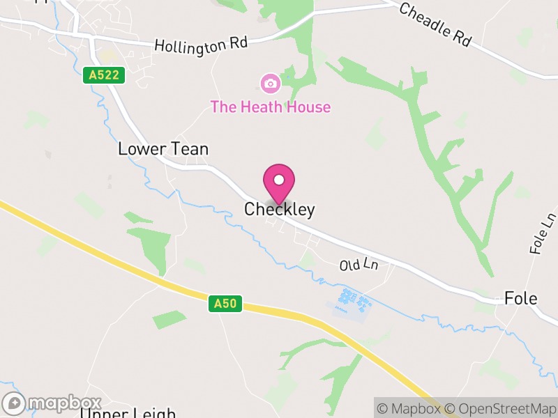 Map of Checkley, Staffordshire Moorlands