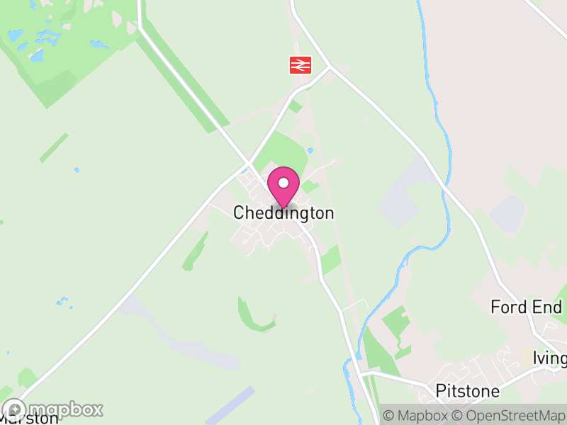 Map of Cheddington, Buckinghamshire