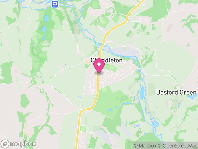 Map of Cheddleton, Staffordshire Moorlands