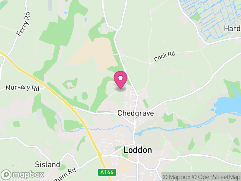 Map of Chedgrave, South Norfolk