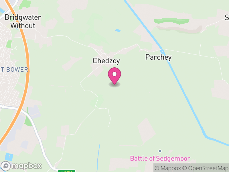 Map of Chedzoy, Somerset