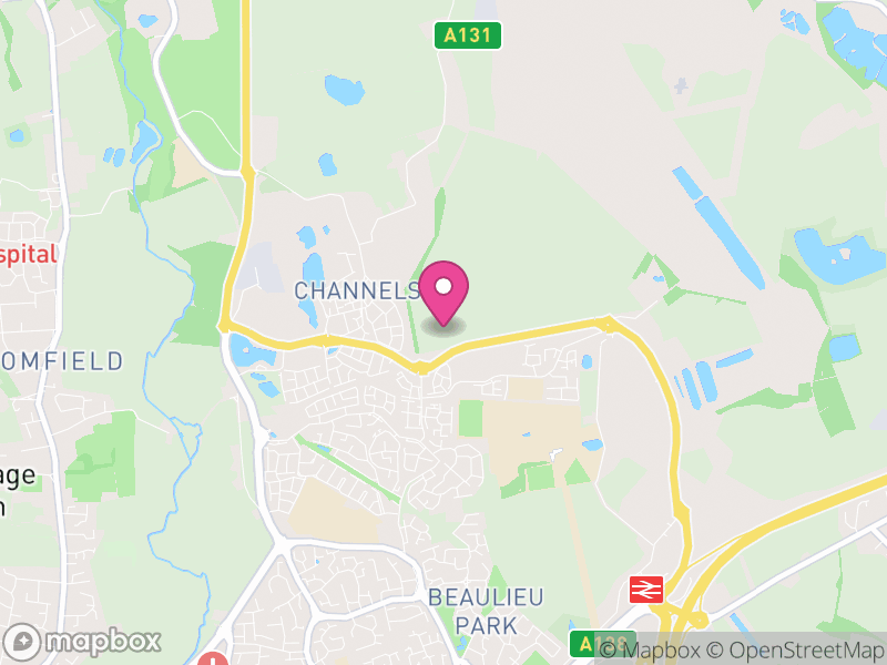 Map of Chelmsford Garden, Chelmsford