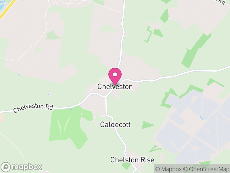Map of Chelveston cum Caldecott, North Northamptonshire