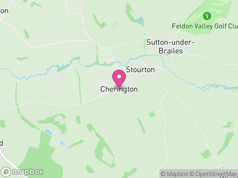 Map of Cherington, Stratford-on-Avon