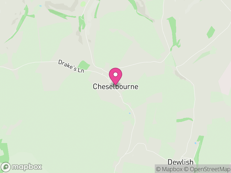 Map of Cheselbourne, Dorset