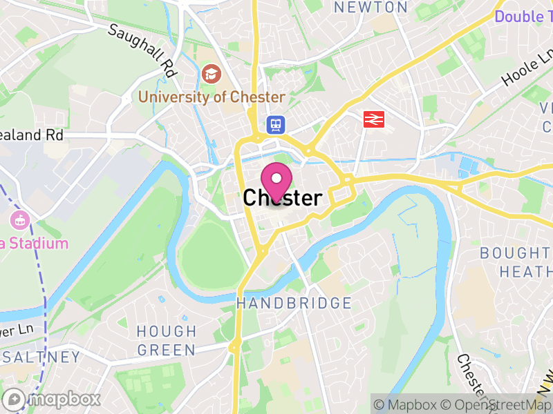 Map of Chester, Cheshire West and Chester