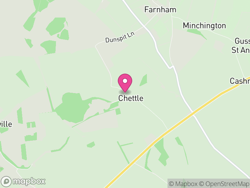 Map of Chettle, Dorset