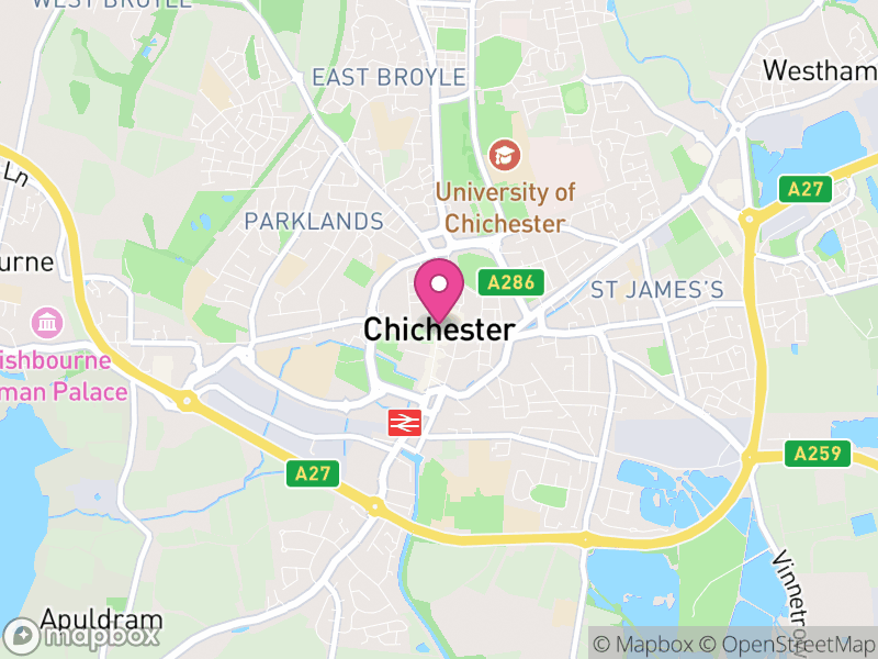 Map of Chichester, Chichester
