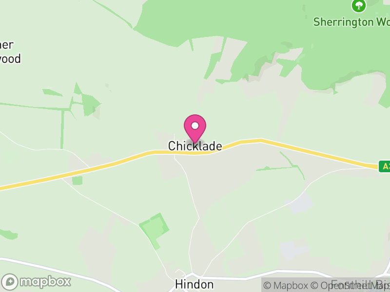 Map of Chicklade, Wiltshire