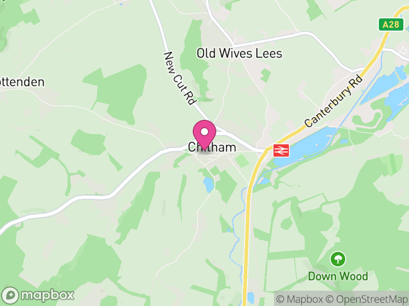 Map of Chilham, Ashford
