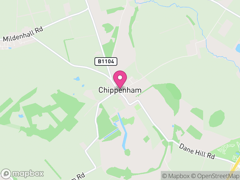 Map of Chippenham, East Cambridgeshire
