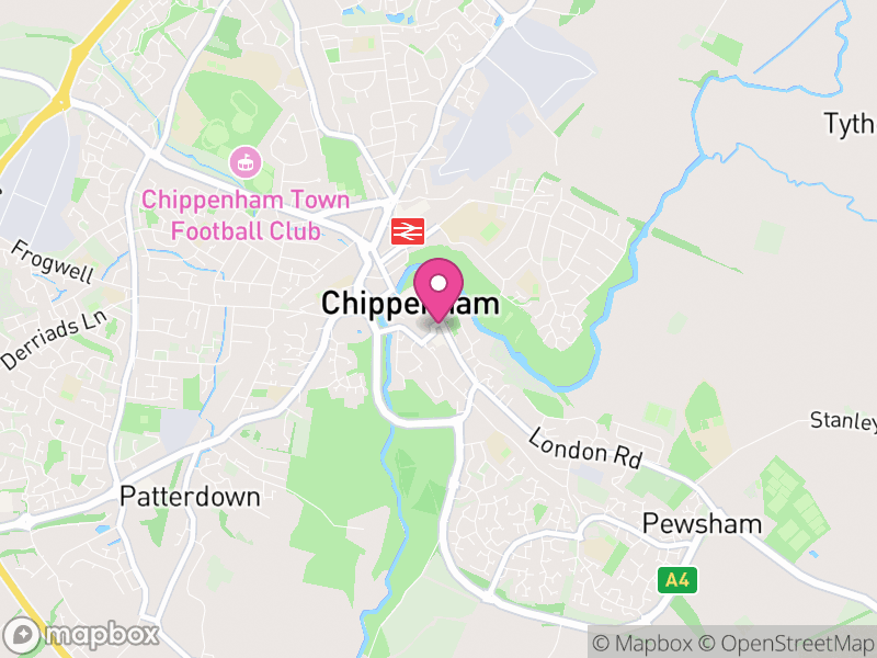 Map of Chippenham, Wiltshire