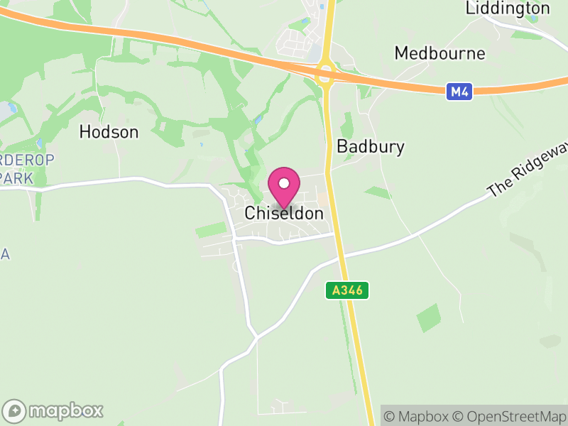 Map of Chiseldon, Swindon
