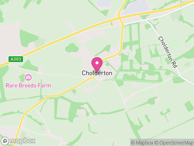 Map of Cholderton, Wiltshire