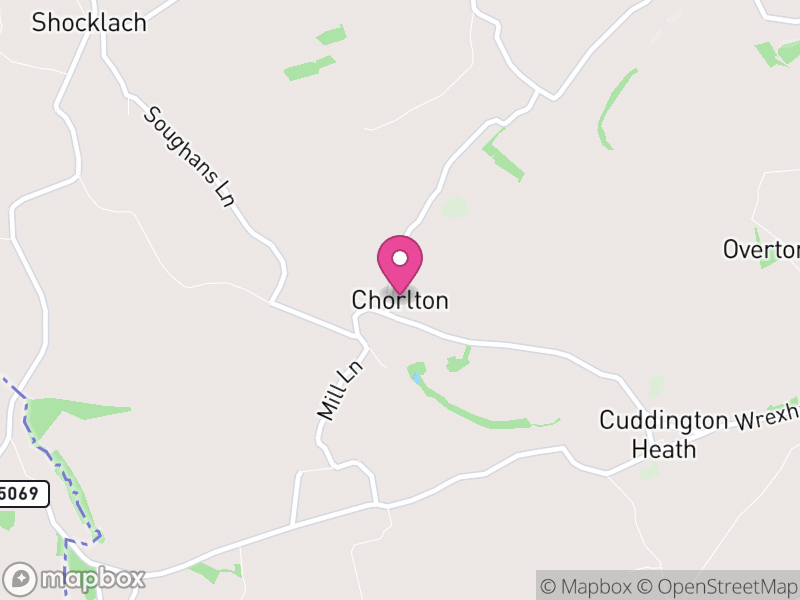 Map of Chorlton, Cheshire West and Chester