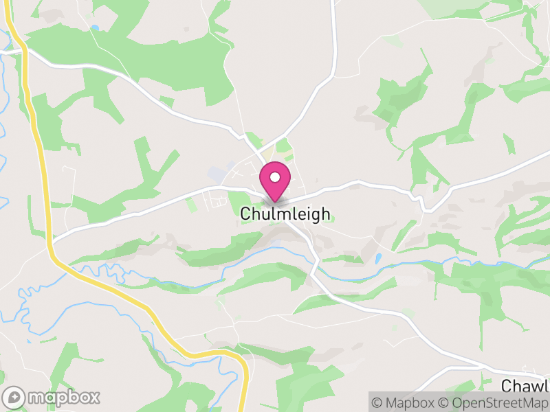 Map of Chulmleigh, North Devon