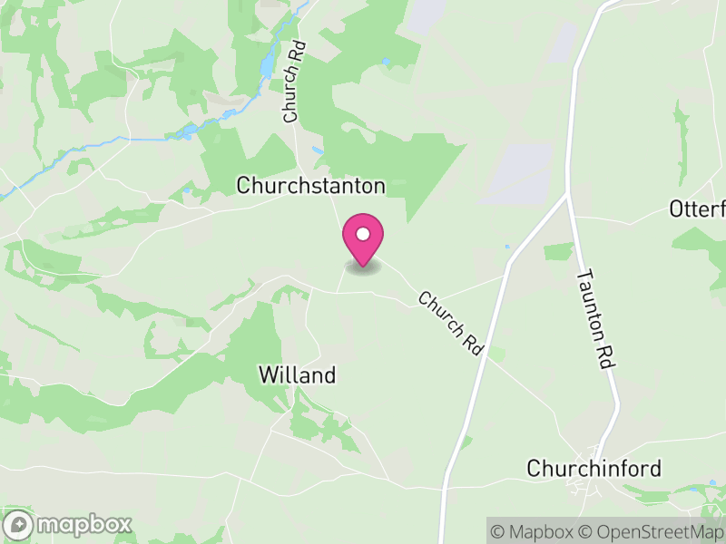 Map of Churchstanton, Somerset