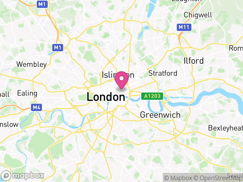 Map of City of London, Greater London