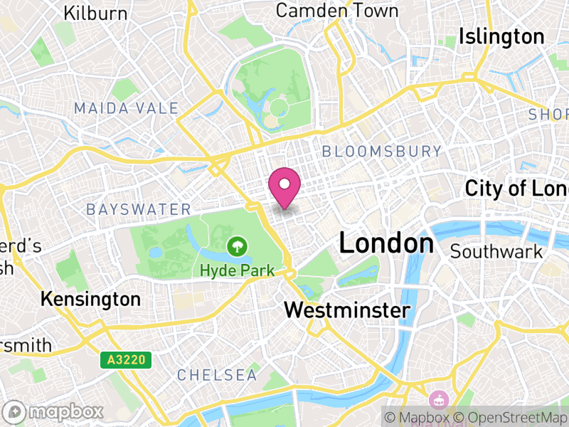Map of City of Westminster, Greater London