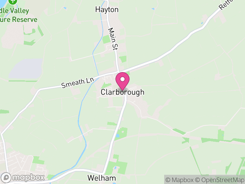 Map of Clarborough and Welham, Bassetlaw