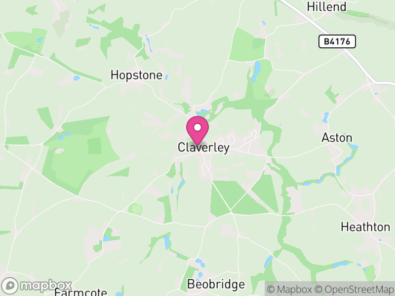 Map of Claverley, England