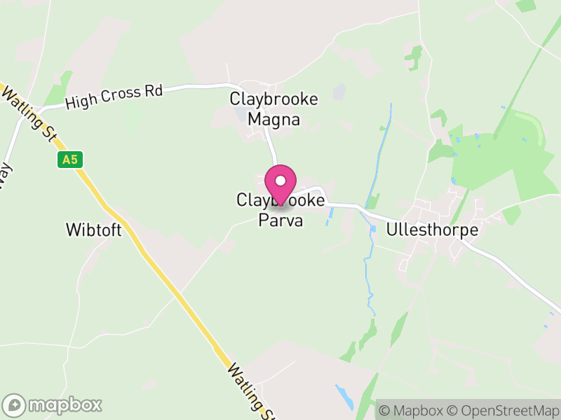 Map of Claybrooke Parva, Harborough