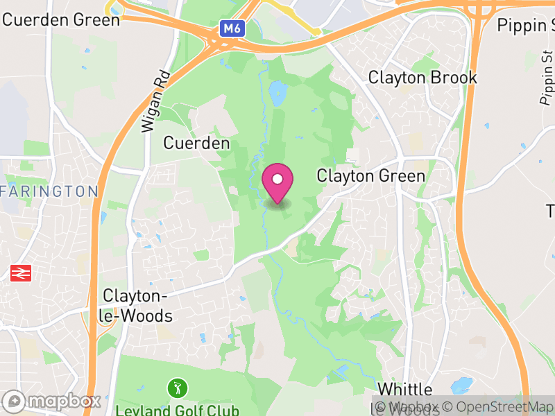 Map of Clayton-le-Woods, Chorley