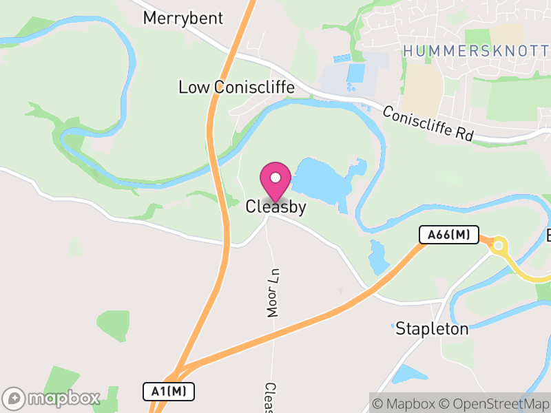 Map of Cleasby, North Yorkshire