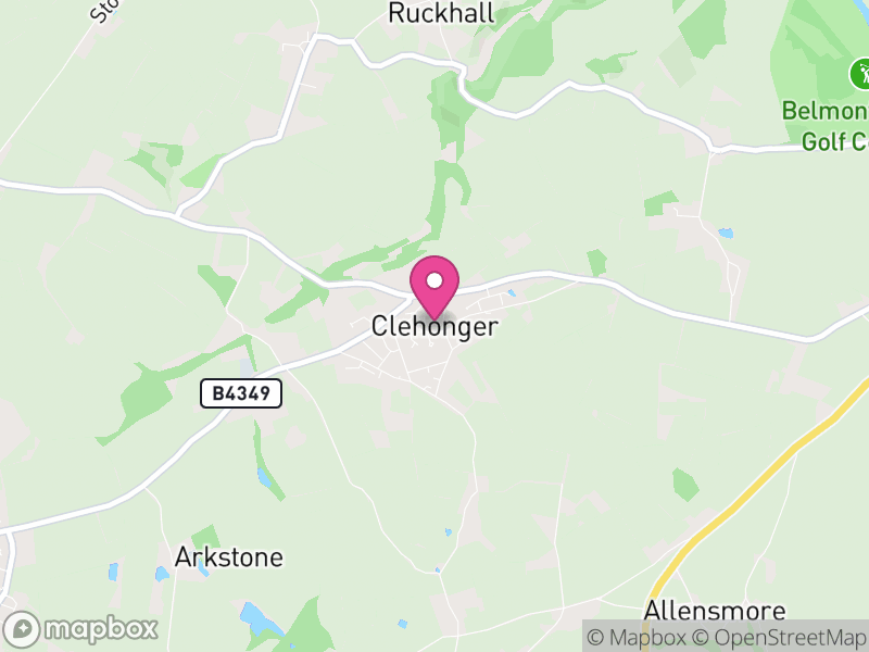 Map of Clehonger, Herefordshire